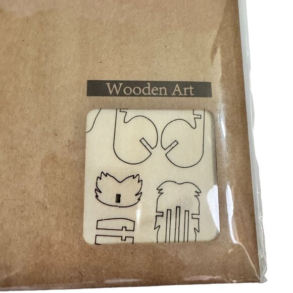 Miniature Schnauzer Wood 3D Puzzle Kit 85x44x80mm - Shanghai Yihenuo Ages 15+ - Picture 3 of 6